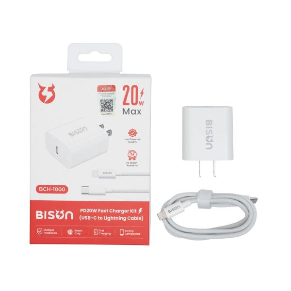 BCH-1002 Combo 20w C-C cáp dù trắng 1m