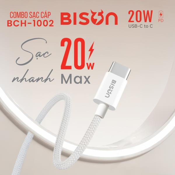 BCH-1000 Combo 20w C-L 1m cáp dù trắng