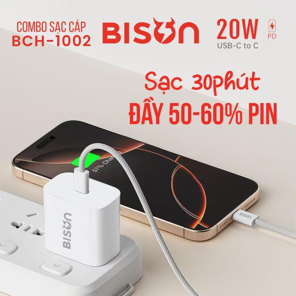 BCH-1000 Combo 20w C-L 1m cáp dù trắng