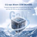 Củ sạc Bison 33w chân gập/củ 20w