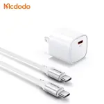 Combo cáp sạc Mcdodo PD 20W sạc nhanh USB-C to USB-C CH-4008 Black